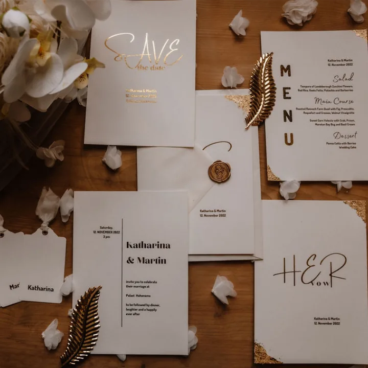 handgemachte Papeterie zur Hochzeit